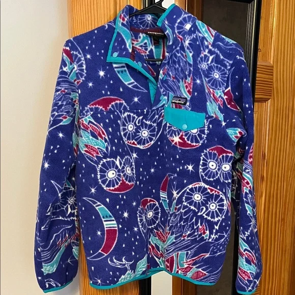 Patagonia Blue Owl Pattern Women's Jacket - Picture 1 of 4